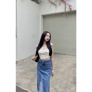 Goût de jun - áo croptop cúp ngực -tonna top