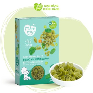 Nui cho bé ăn dặm bó xôi chắc xương MĂMMY tập nhai hộp 100g