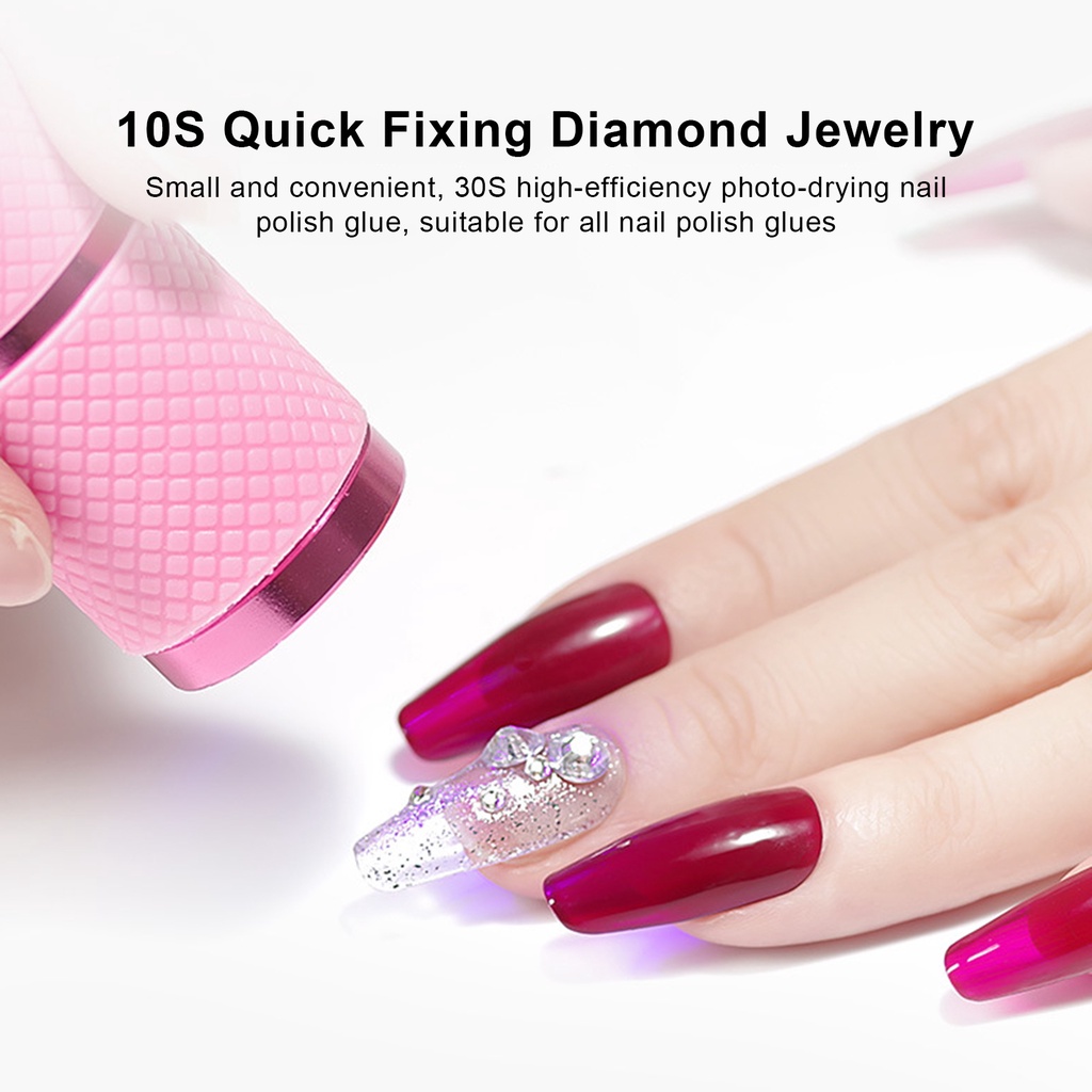 Đèn LED UV Nhỏ Gọn Nhanh Khô Hiệu Quả Cao Dành Cho Làm Móng