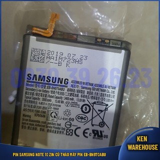 Pin samsung note 10 zin cũ tháo máy pin eb-bn970abu - ken warehouse