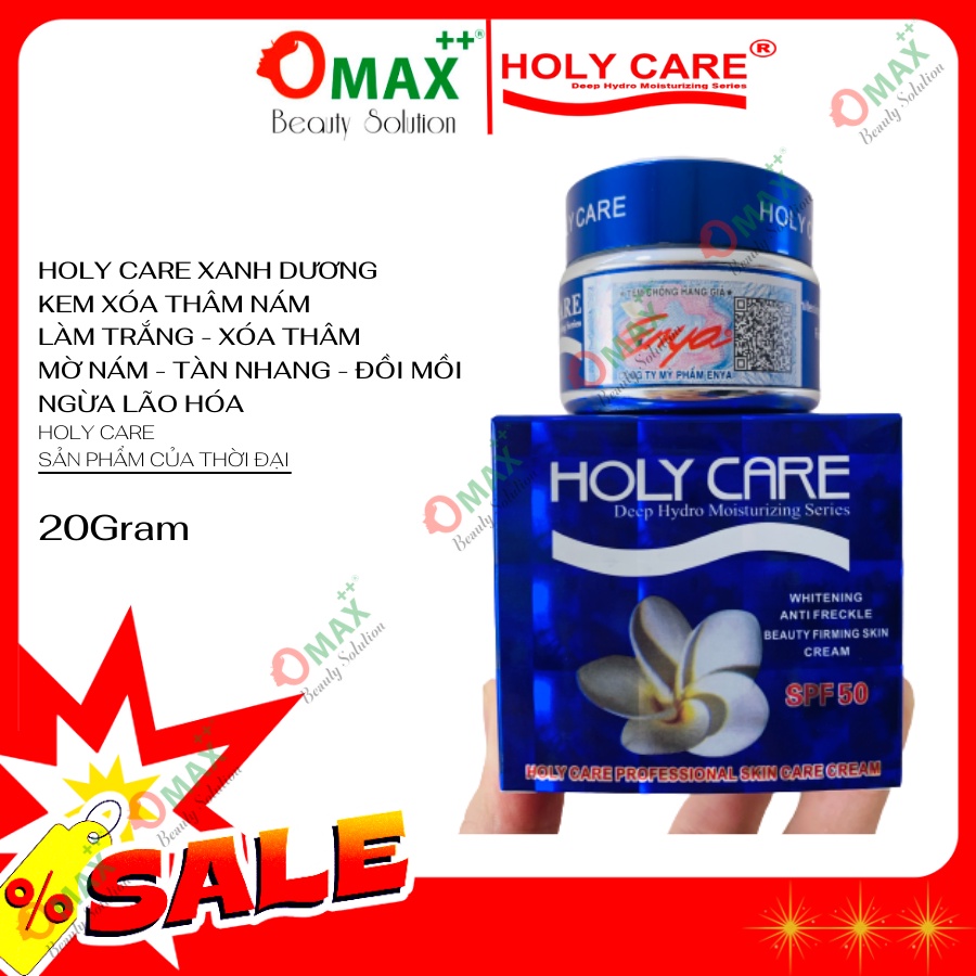 KEM HOLYCARE XANH DƯƠNG - LÀM TRẮNG - MỜ NÁM - TÀN NHANG 20G