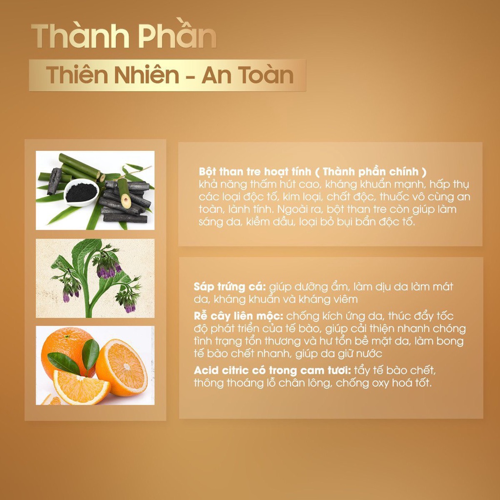 Mặt Nạ Than Tre Thải Độc Da Tẩy Tế Bào Chết 250ml