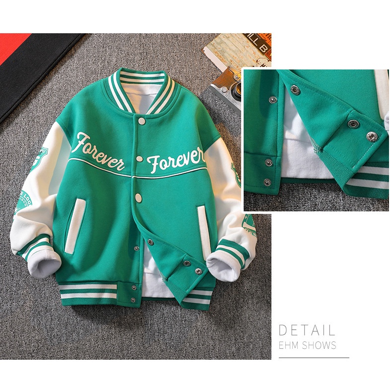 Áo Khoác Bóng Chày 120-170cm Phong Cách Phương Tây Thời Trang Mùa Thu Cho Nam
