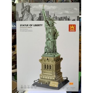 Đồ chơi xếp hình công trình thế giới 21042 Wange 5227 Tượng nữ thần tự do New York