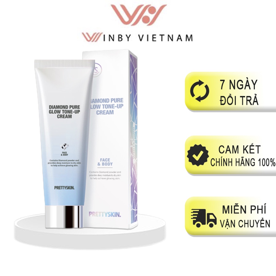 Kem Dưỡng Trắng Da Kim Cương Pretty Skin 100ml