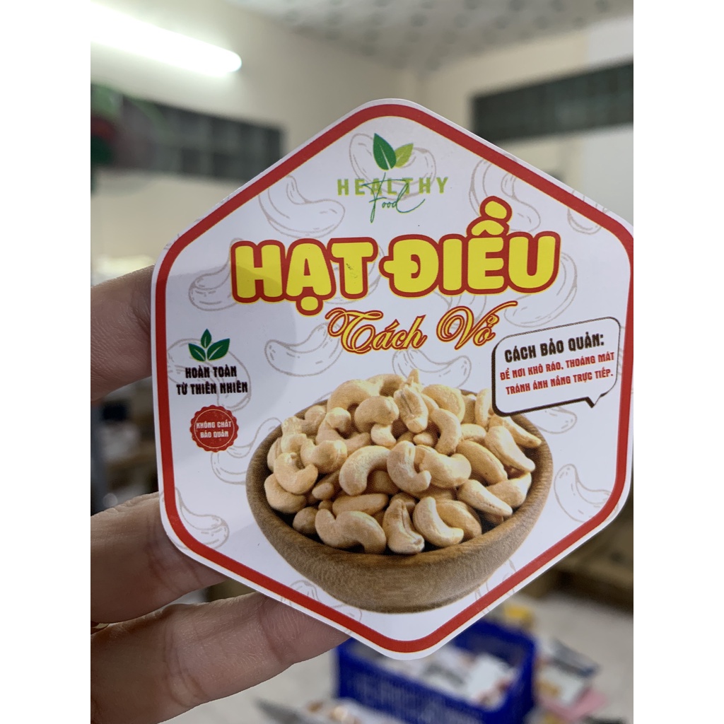 55 Tem Dán Sản Phẩm , Nhãn Dán "Hạt Dinh Dưỡng"- Cán Bóng, Dày, Sáng, Đẹp