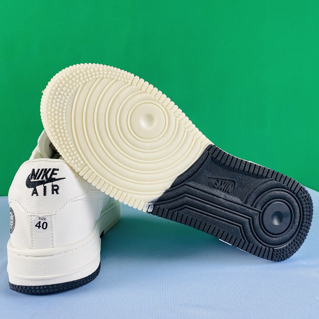 Giày NIKE_AF1 Âm Dương Brooklyn Sail Black, Giày Thể Thao Âm Dương Bản Cao Cấp Hot Trend 2023 Full Phụ Kiện