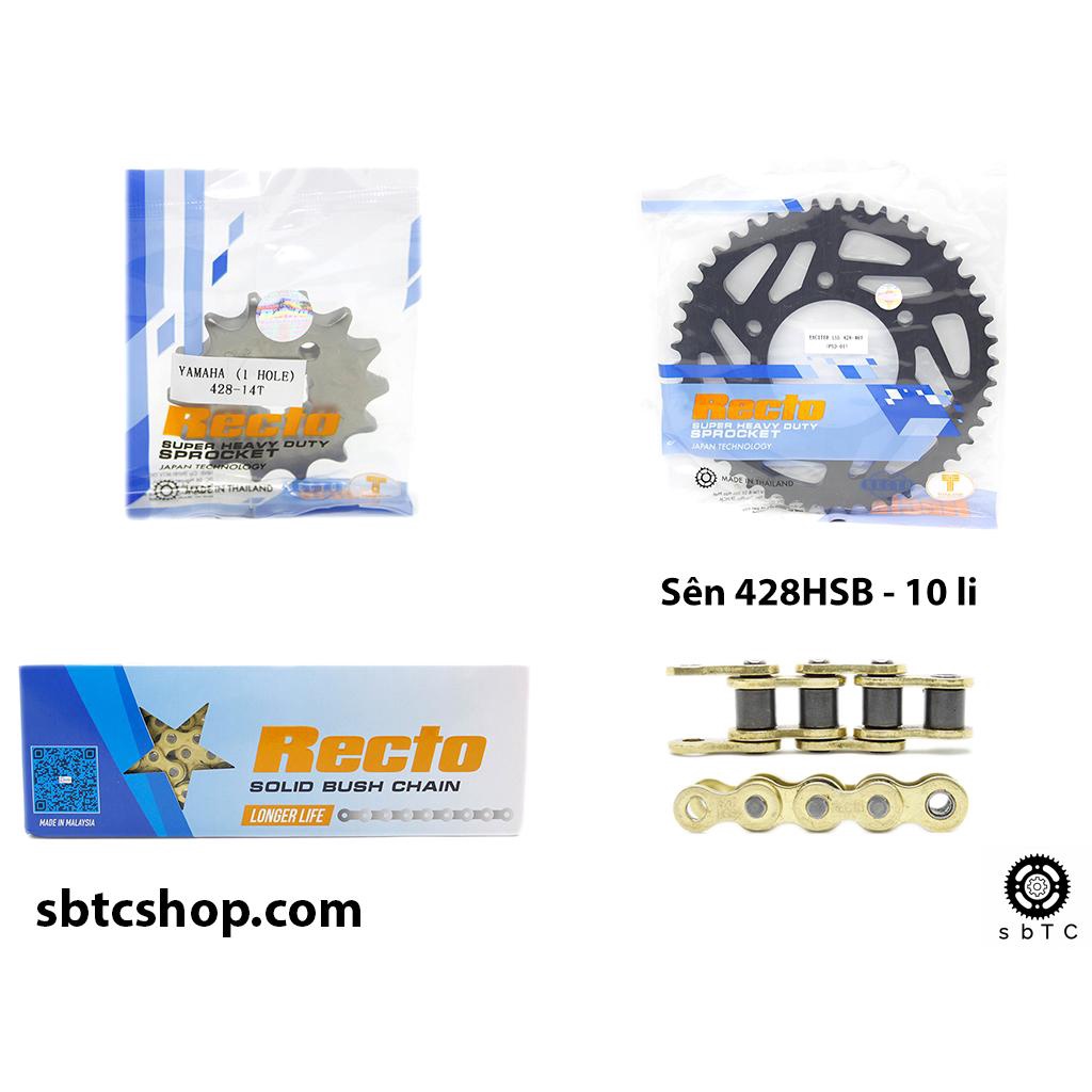 NSD Nhông sên dĩa RECTO Yamaha Exciter 155 TFX R15V1 R15V2 10 li chính hãng