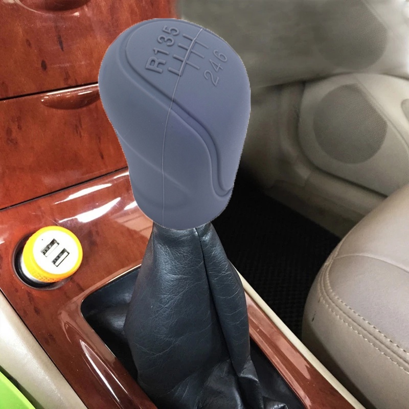 Vỏ Bọc Bảo Vệ Tay Nắm Cần Số Xe Hơi Bằng Silicone Chống Trượt 6 Tốc Độ