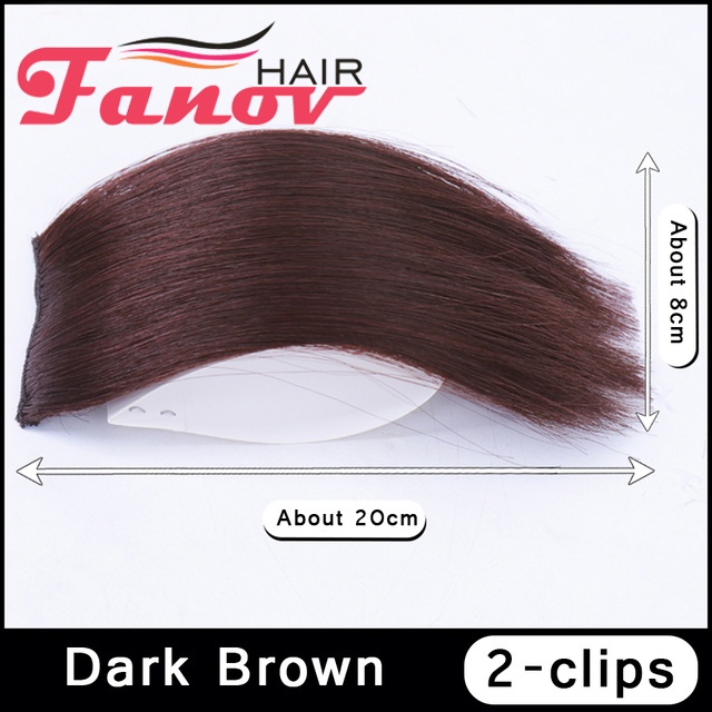 Fanov Tóc Giả Nối Dài Bằng Sợi Tổng Hợp Không Đường May Có Thể Nhìn Thấy