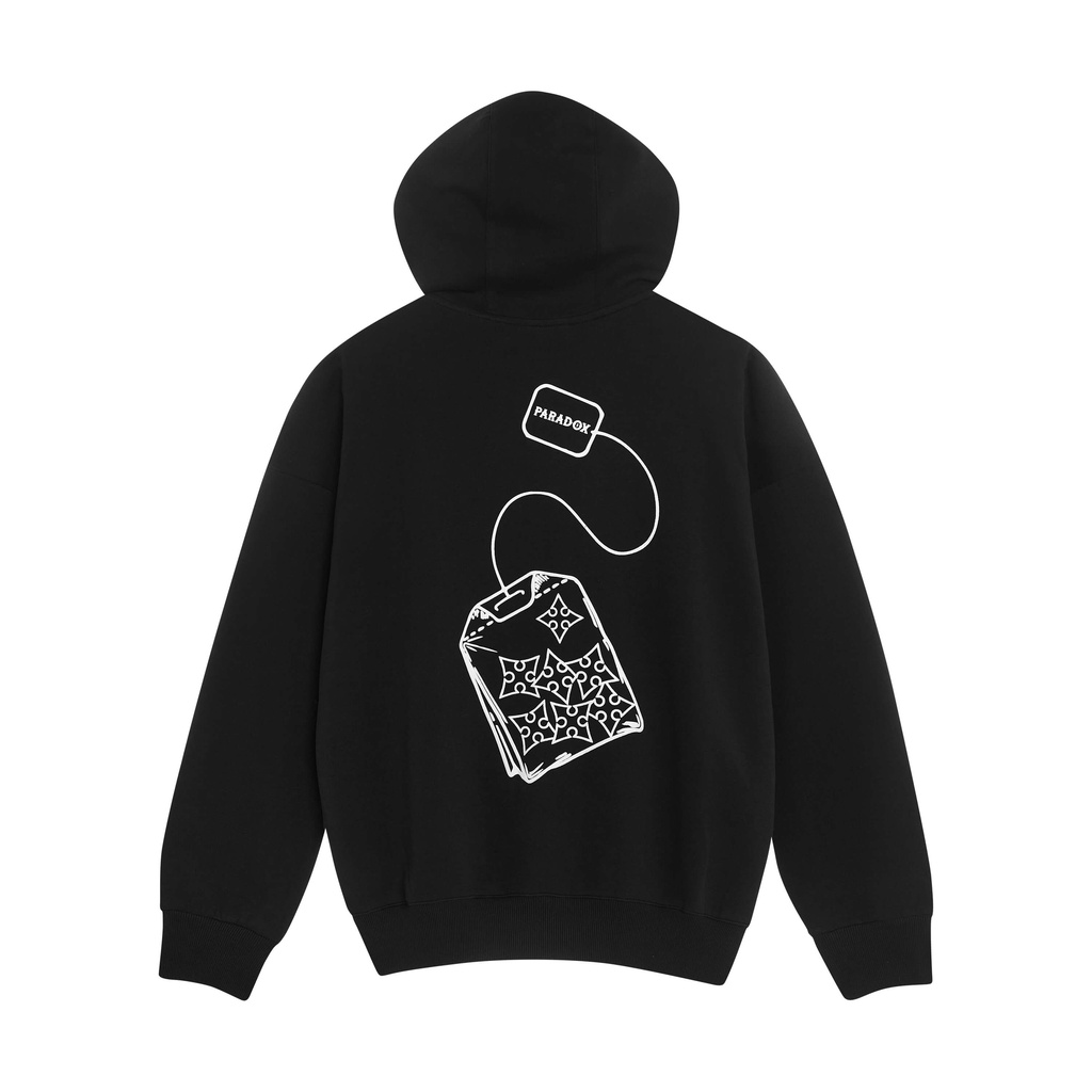 Áo hoodie Paradox TEABAG HOODIE - Đen