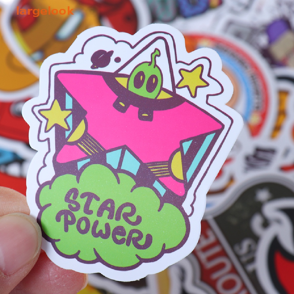 Set 100 Hình Dán Graffiti Hoạt Hình Dùng Trang Trí Ván Trượt / Laptop / Guitar / Xe Hơi