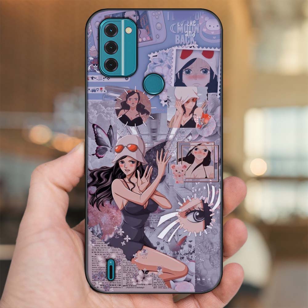 Ốp lưng Nokia C31 viền đen in hình Nico Robin One Piece Đảo Hải Tặc