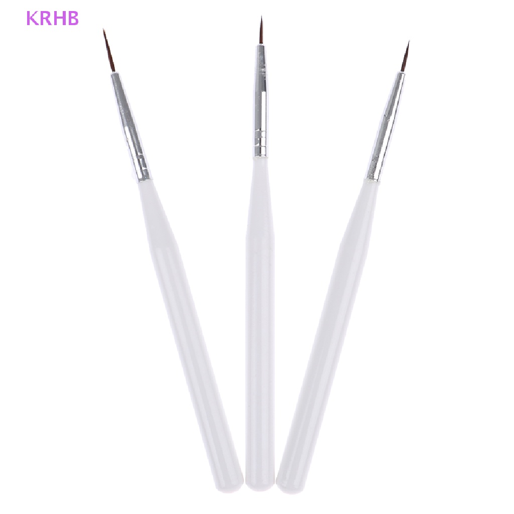 Bộ 3 Cọ Vẽ Trang Trí Móng Tay Nghệ Thuật Áo Thun Thiết Kế Mới Năng Động Thời Trang