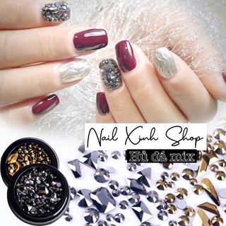 Hủ tròn trang trí móng nail,charm nail, đá nail, phụ kiện nail art ( đá loại 1 )