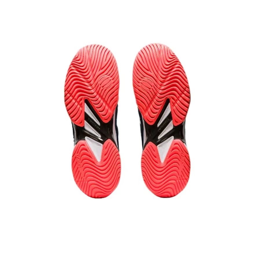 Giày Chạy Bộ tennis ASICS Court Ff 2 Dệt Cổ Thấp Màu Trắng / Xanh Dương / Hồng Cho Nam