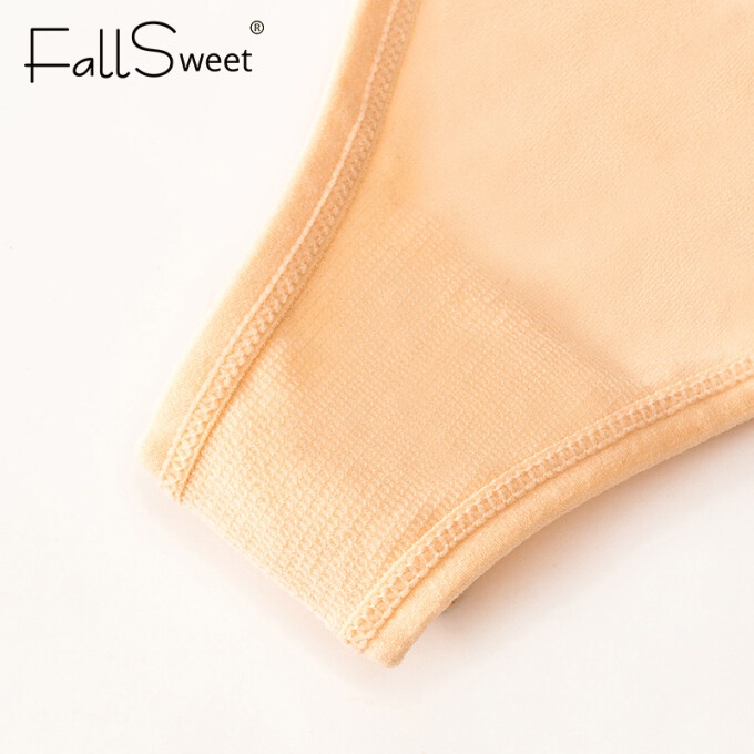 Fallsweet 3 Cái / Gói! Quần Lót Cotton Lọt Khe Lưng Chữ V Màu Trơn Gợi Cảm Cho Nữ