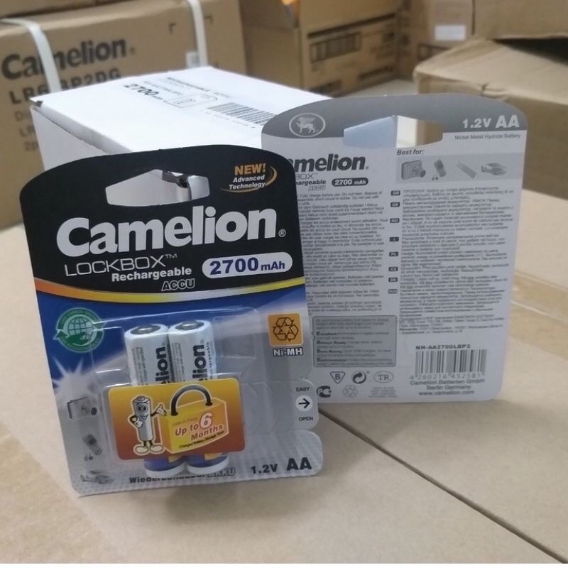 Pin sạc AA  camelion 2700 - AAA  camelion 1100 hàng loại 1