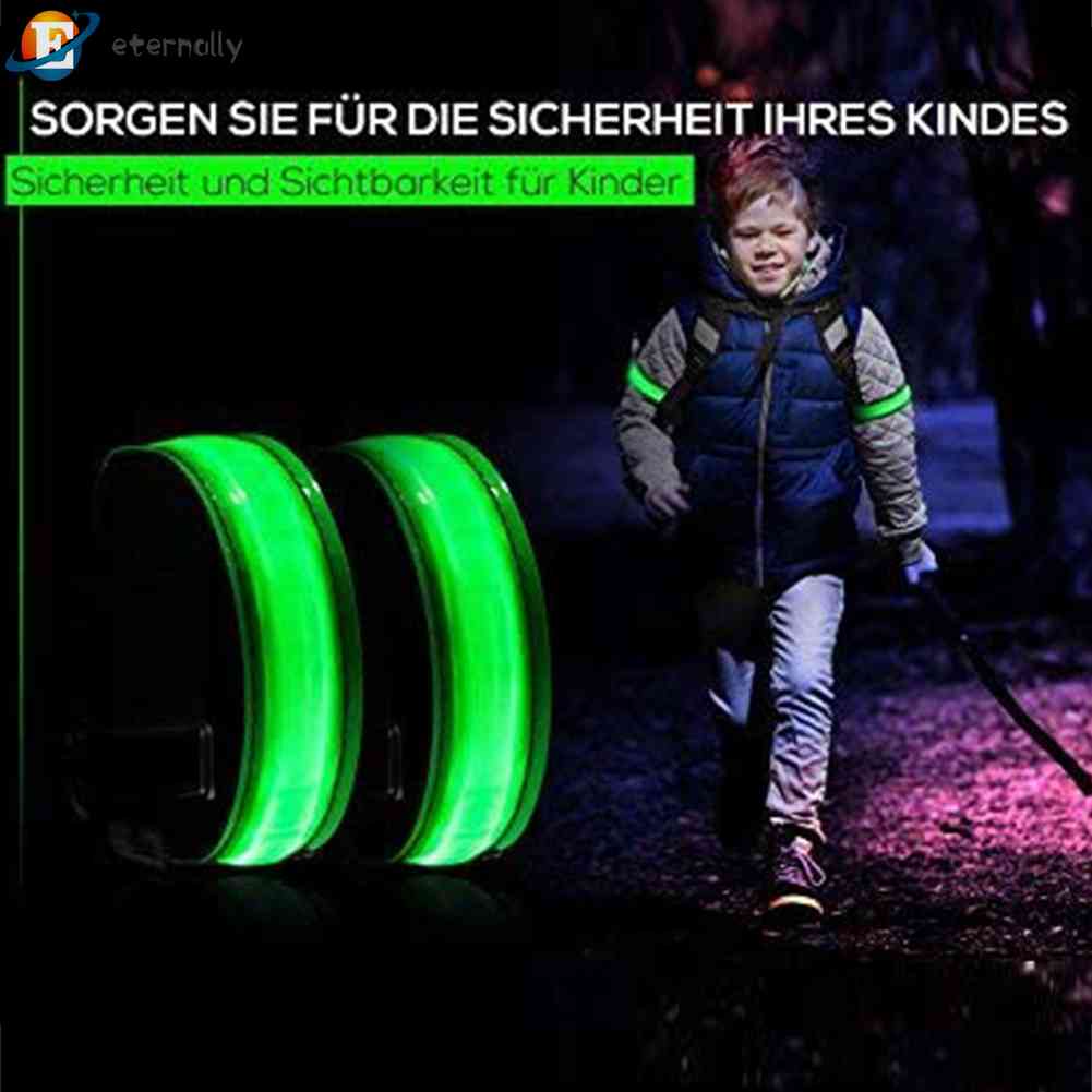 Vòng Đeo Tay Chạy Bộ Phát Sáng Đèn LED Cổng Sạc USB