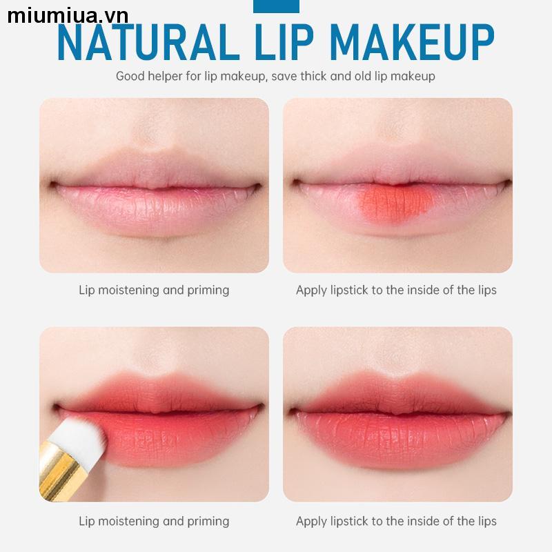 miumiuaCọ Trang Điểm Son Môi Siêu Mềm Nhỏ Gọn Thiết Kế Đầu Tròn Loại Đẹp