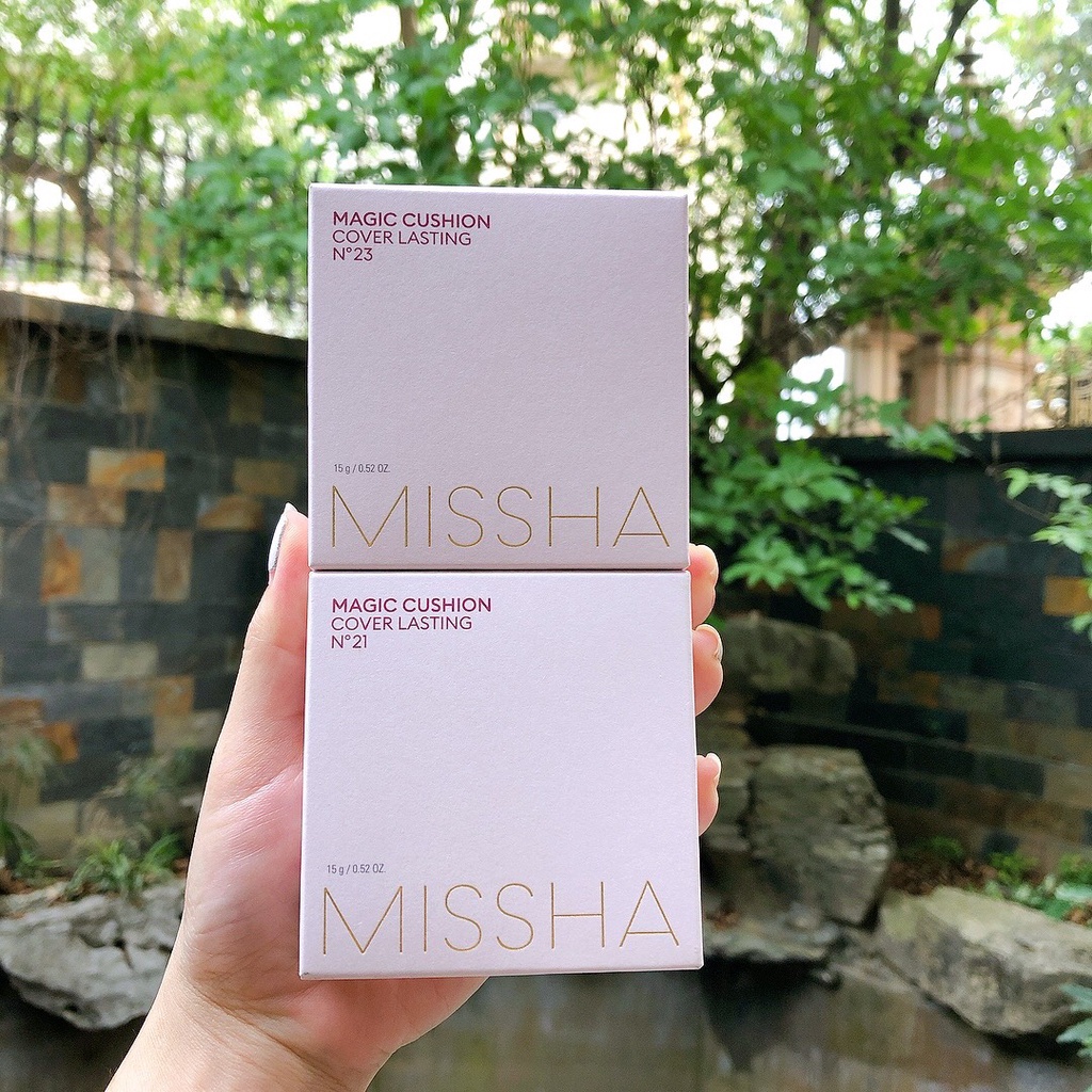 Phấn Nước Missha  Che Phủ Hoàn Hảo Magic Cover Lasting Cushion SPF 50+ PA+++ 15g