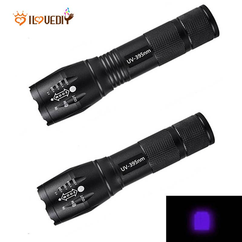 Đèn Pin UV 395 / 2 Trong 1 Ánh Sáng Trắng Chuyên Dụng Cho Chó / Mèo Đi Vệ Sinh Khẩn Cấp