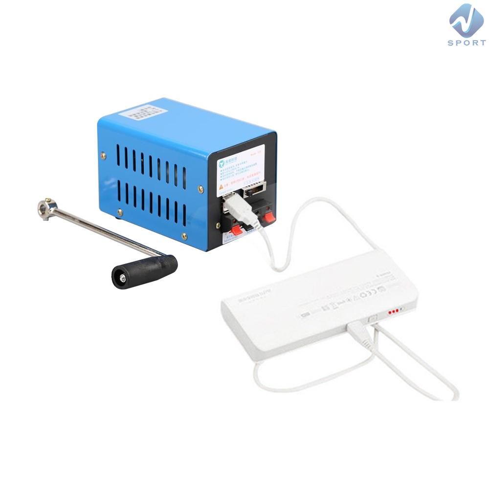Máy Phát Điện Quay Tay Khẩn Cấp Đa Năng 20W 20W Di Động Cho Hoạt Động Ngoài Trời