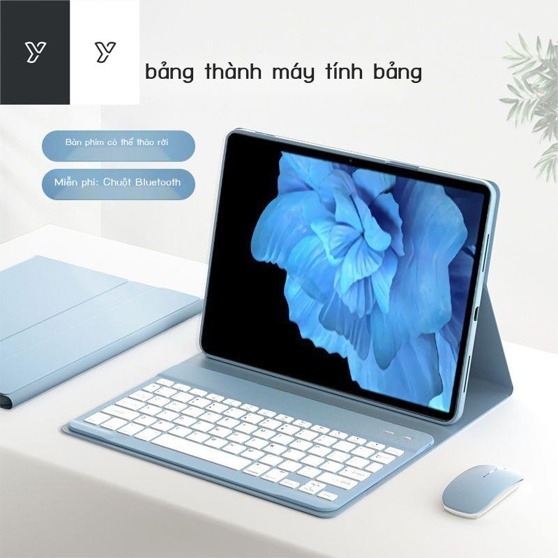 ♣✧Bao da bảo vệ bàn phím bluetooth không dây vivopad vỏ phẳng hút từ tính tích hợp bộ chuột silicon mềm chống rơi