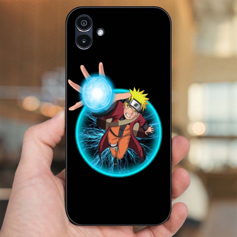 Ốp lưng Samsung A04 viền đen in hình Uzumaki Naruto