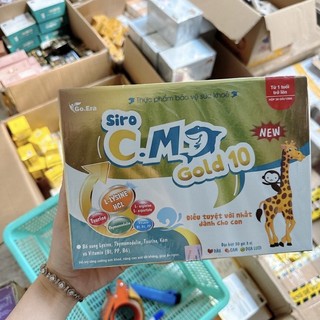 Siro ăn ngon cá mập gold 10 hộp 30 gói 3 vị chính hãng