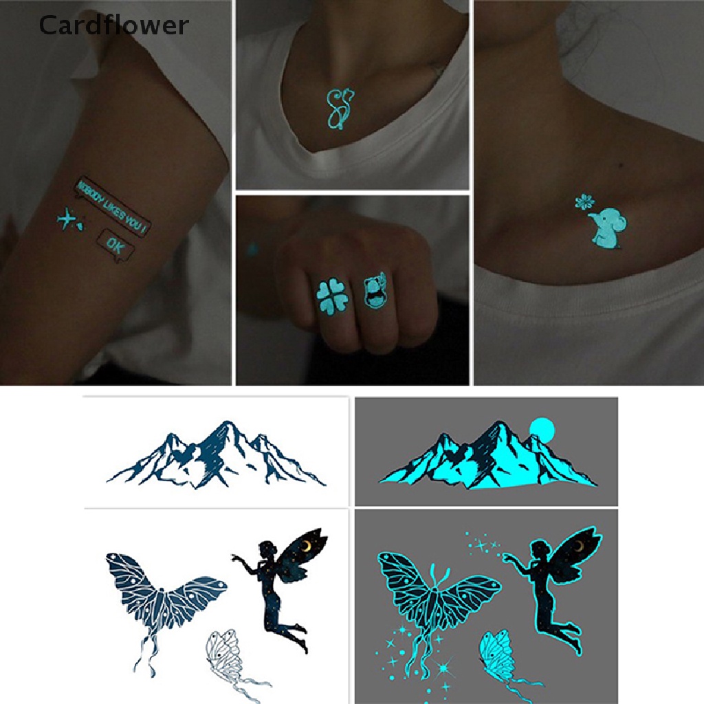 Hình Xăm Dán Tạm Thời Chống Nước Phát Quang Độc Đáo