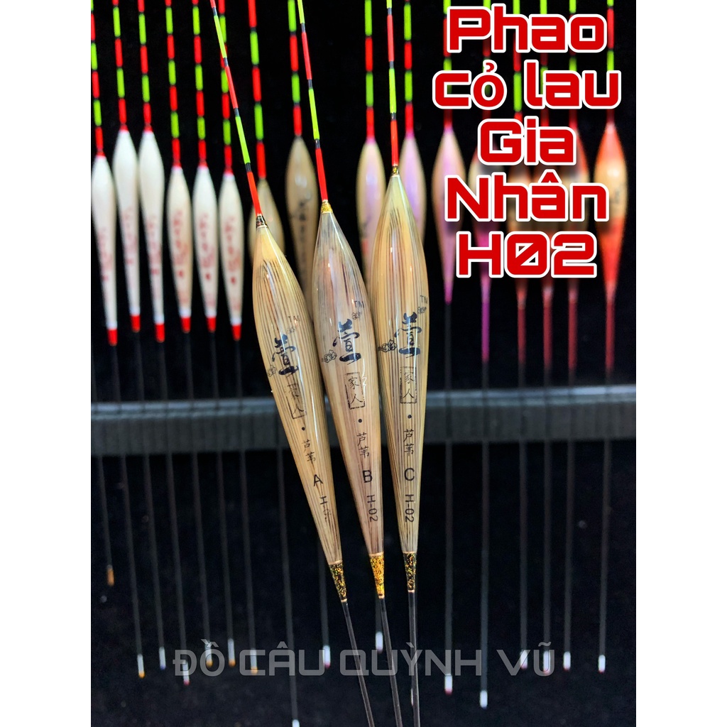Phao cỏ câu cá tăm to Gia Nhân H02.H03.H04 câu cá chép, câu cá tự nhiên, dịch vụ, phao câu đài