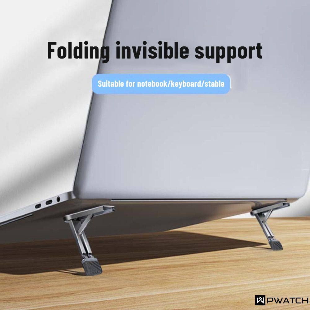 Giá Đỡ Laptop Di Động Có Thể Gập Lại Để Bàn Máy Tính Xách Tay Giá Đỡ Khung Điều Chỉnh Nhôm Hỗ Trợ Cho Laptop Notebook Điện Thoại Di Động, Máy Tính Bảng, Bàn Phím 【Pwatch】