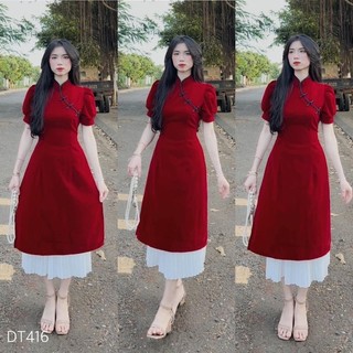 Set đầm tết 2023 nhung bigsize_saigon(60-90kg)