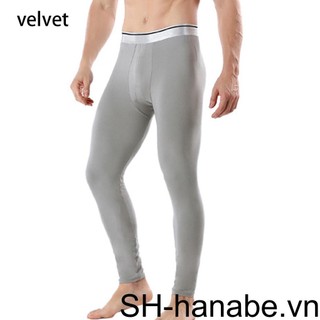 Long Johns Quần Tất Giữ Nhiệt Bó Sát Thời Trang Đi Ngủ Trong Nhà DIY Mềm Mại Thời Trang Cho Nam