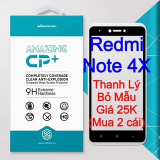 Kính cường lực Xiaomi Redmi Note 4X hiệu Nillkin.tw và Hoco.tw Full keo Full MH