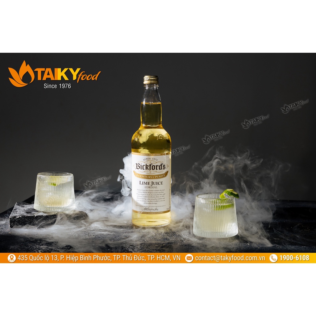Siro Bickford's Nước Ép Chanh | Thể Tích Khủng 750ml | Nhập Úc!