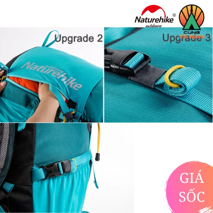 [CHÍNH HÃNG] Balo Leo núi Trợ Lực Chuyên Dụng Dã Ngoại Dung Tích 45L Thoáng Khí NatureHike NH18Y045-Q