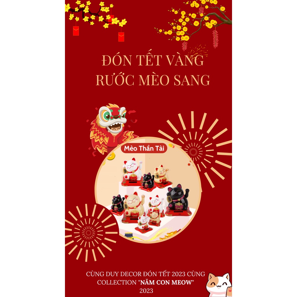 Mô hình mèo để bàn làm việc, set 9 mèo decor để bàn cute dễ thương