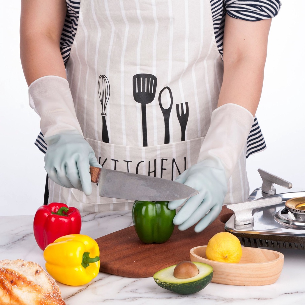 Găng tay rửa chén, bát cao su siêu dai, siêu bền