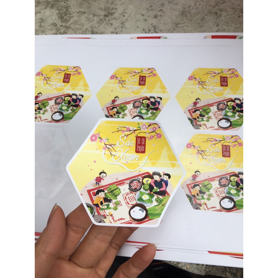 Tem Dán Tết , Tem Dán Chúc Mừng Năm Mới giá rẻ 2