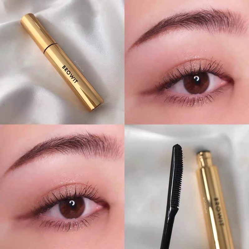 Mascara nongchat browit thái lan đầu lược chải lâu trôi, chống lem , làm dày, dài cong mi tự nhiên không thấm nước