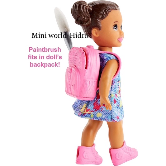 Bộ đồ chơi lớp học vẽ của cô giáo Barbie và Kelly chính hãng Art Teacher Playset with Blonde Doll