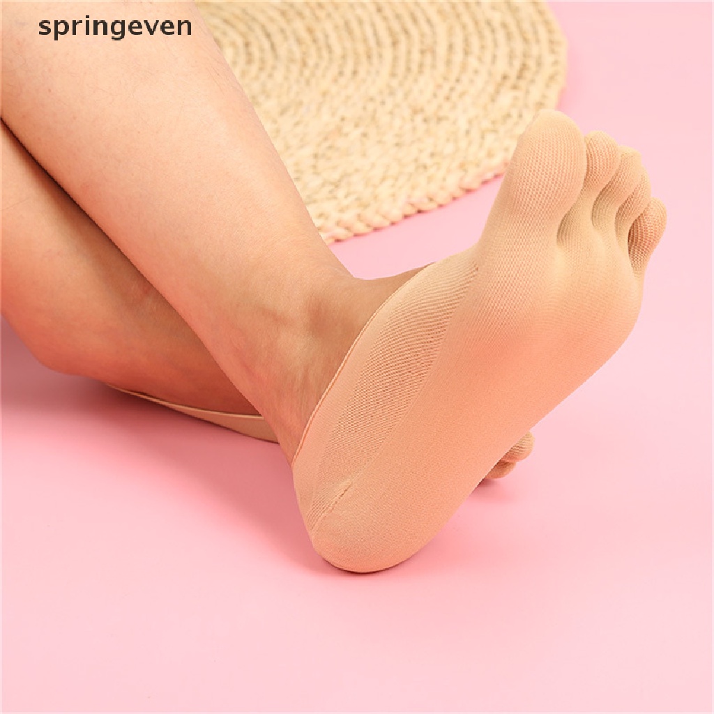 Vớ Silicone Năm Ngón Siêu Mỏng Chống Trượt Họa Tiết Vui Nhộn Cho Nữ