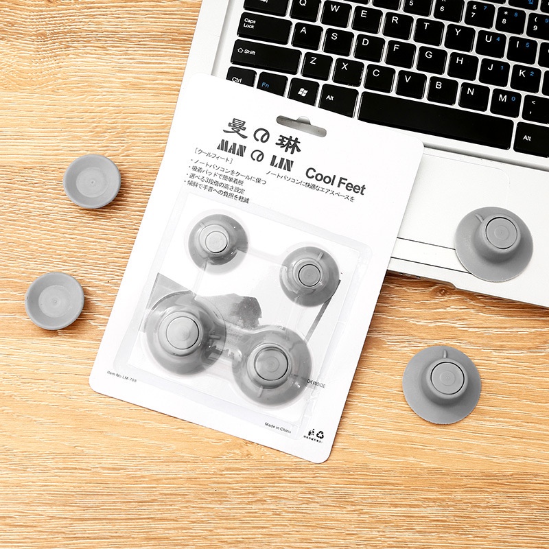 Set 4 Giá Đỡ Chân Đế Tản Nhiệt , Chống Trượt Cho Laptop