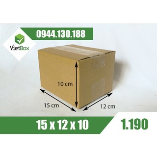 Combo 40 hộp carton 15x12x10