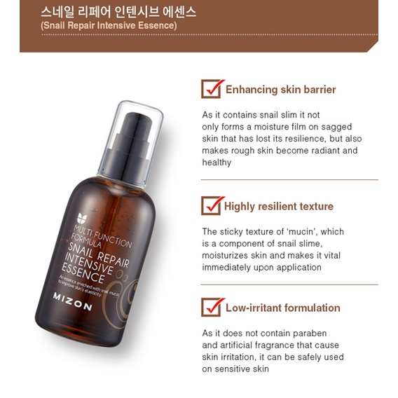 MIZON Snail Repair Intensive Essence 100ml