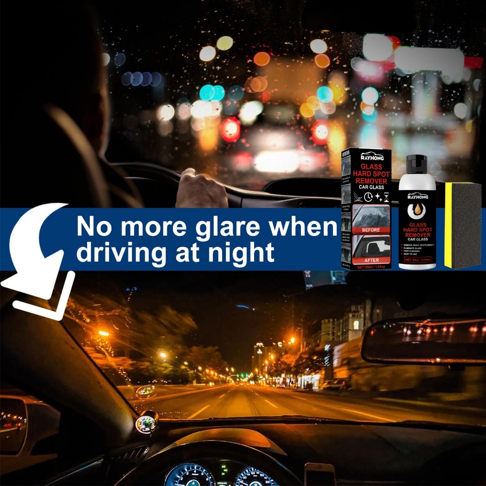 Miếng Xốp Dán Kính Xe Hơi Đánh Bóng Làm Sạch Sâu Loại Bỏ Dầu