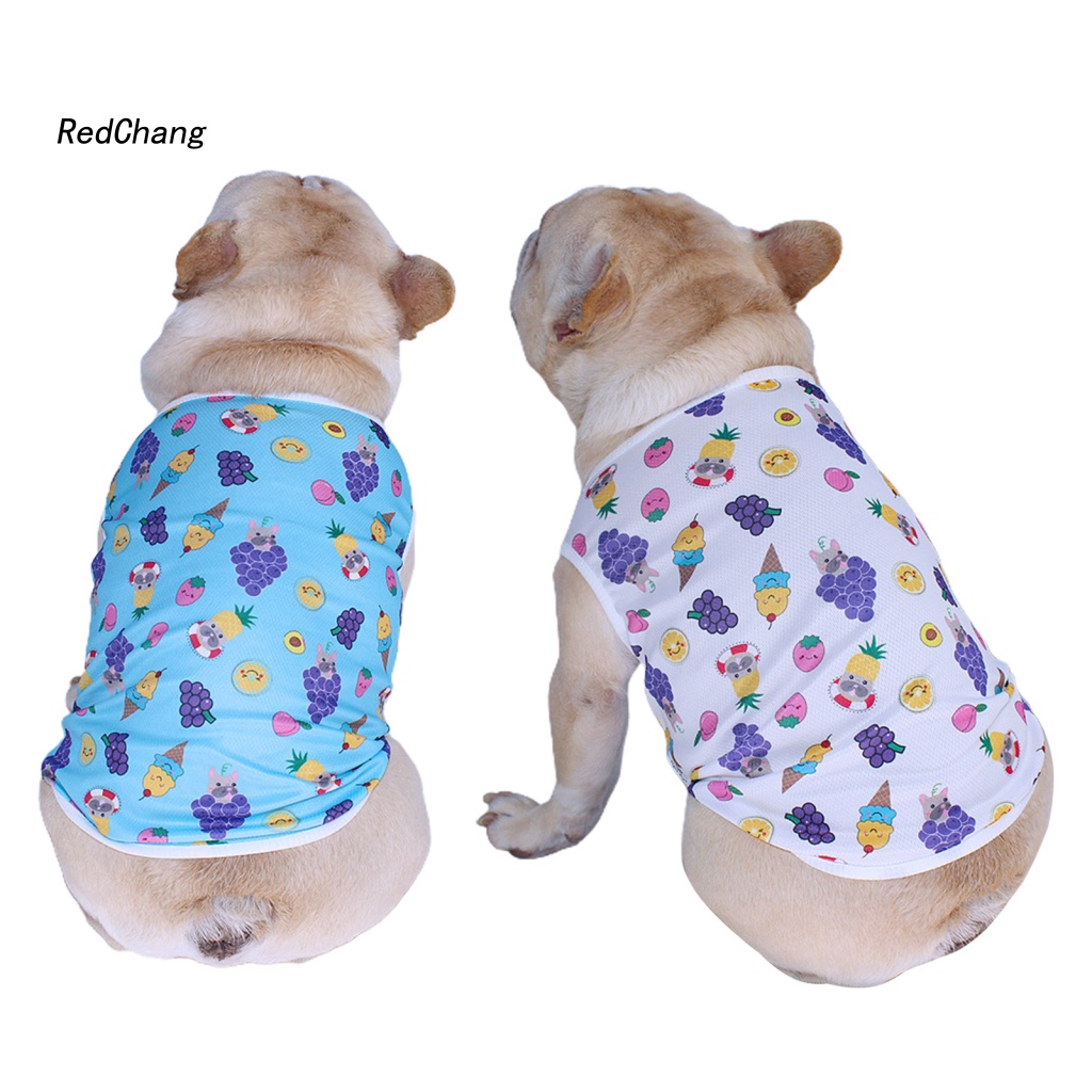 Rc ~ Áo Vest In Hình Động Vật Trái Cây Chống Mài Mòn Cho Cún Cưng