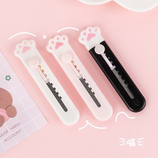 Dao rọc giấy dài chân mèo siêu cute